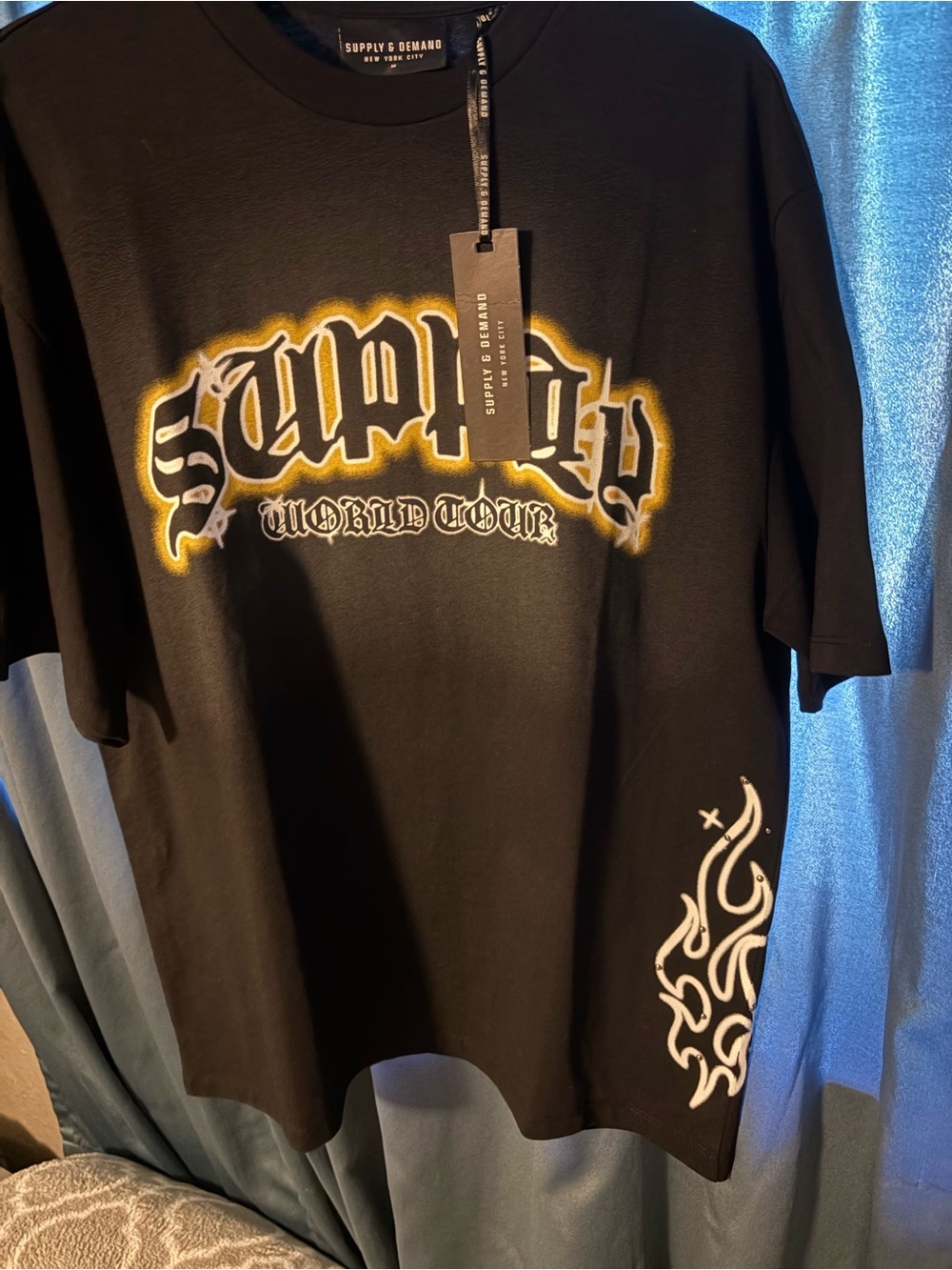Supply & Demand Black 'World Tour' Graphic Tee
